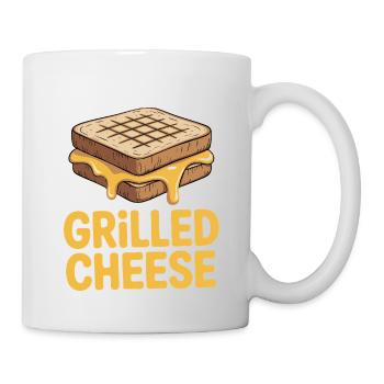 Amateur de fromage grillé - Je suis juste ici - Mug blanc - blanc - Droite