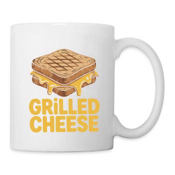 Amateur de fromage grillé - Je suis juste ici - Mug blanc - blanc - Droite