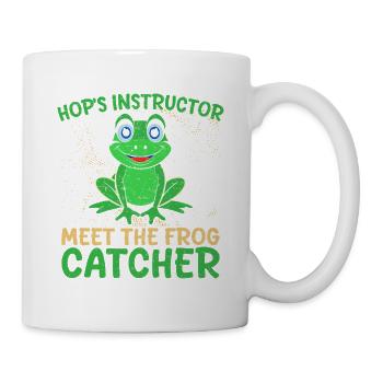 Frog Catcher Hop´s Instructor Frog - Tasse - Weiß - Rechts