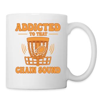 Addict To That Chain Sound Drôle de Disc Golf - Mug blanc - blanc - Droite