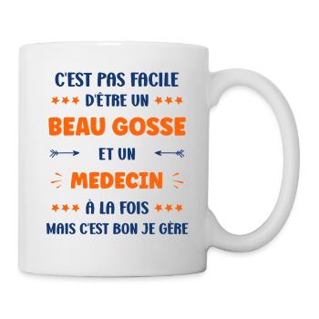 Medecin - Mug blanc - blanc - Droite