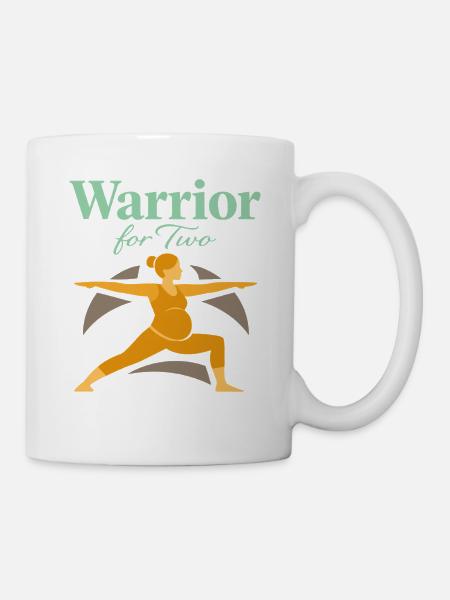 Vorgeburtliches Yoga Werdende Mutter - Tasse - Weiß