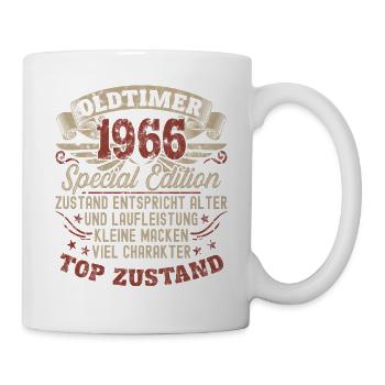 60 ans Âge et kilométrage - Mug blanc - blanc - Droite