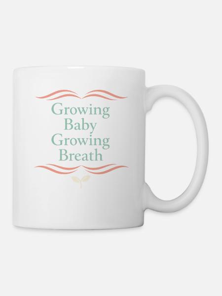 Vorgeburtliches Yoga Werdende Mutter - Tasse - Weiß