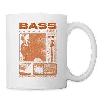 Bassgitarrenliebhaber Bassist Streetwear - Tasse - Weiß - Rechts