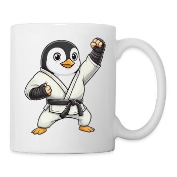 Dessin animé mignon drôle d’arts martiaux de Karaté Pingouin - Mug blanc - blanc - Droite