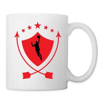 Basketball / Basketball / Basktet-Ball / Sport - Tasse - Weiß - Rechts