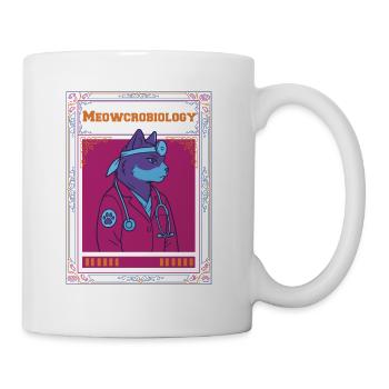Le Docteur Chat de la Bande de Miacrobiologie - Mug blanc - blanc - Droite
