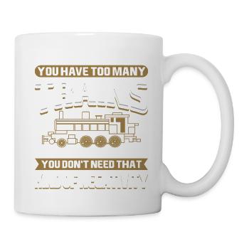 Funny Steam Train Hobbyist Negativity Quote Art - Tasse - Weiß - Rechts