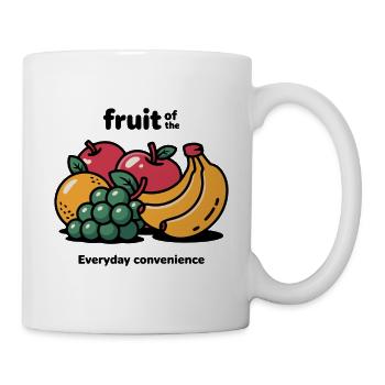 Lebendige Fruchtmischung - Tasse - Weiß - Rechts
