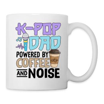 K Pop Dad Powered By Coffee And Noise - Mug - white - Right