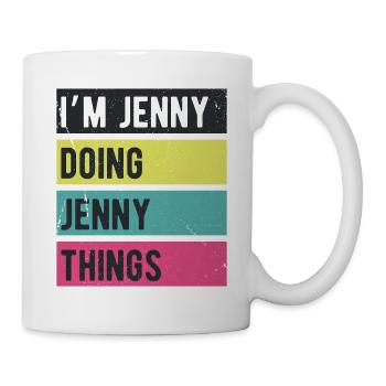 I’m Jenny Doing Jenny Things Retro Colors - Mug - white - Right