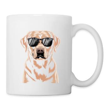 Brauner Labrador  - Tasse - Weiß - Rechts
