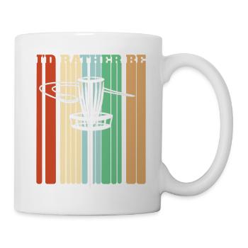Ich würde lieber Discgolf spielen - Tasse - Weiß - Rechts