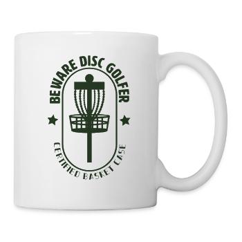 Beware Disc Golfer - Mug - white - Right