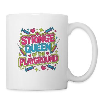 Infirmière pédiatrique Seringue Reine des enfants Infirmière - Mug blanc - blanc - Droite