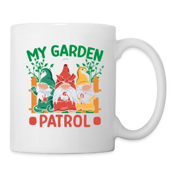 Costume de nain de jardin Mon nain de patrouille de jardin - Mug blanc - blanc - Droite