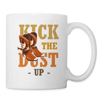 Dust on your boots – Western Boot - Mug - white - Right