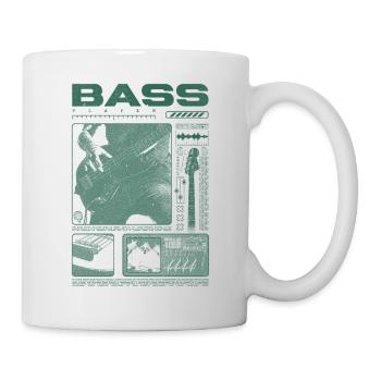 Bassgitarrenliebhaber Bassist Streetwear - Tasse - Weiß - Rechts