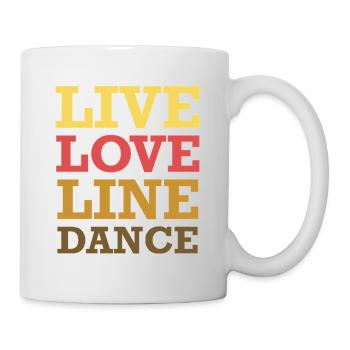 Danse en ligne live d’amour - Mug blanc - blanc - Droite