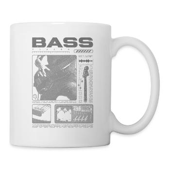 Bassgitarrenliebhaber Bassist Streetwear - Tasse - Weiß - Rechts