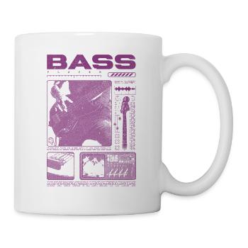 Bassgitarrenliebhaber Bassist Streetwear - Tasse - Weiß - Rechts