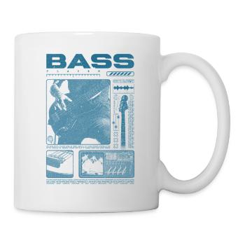 Bassgitarrenliebhaber Bassist Streetwear - Tasse - Weiß - Rechts
