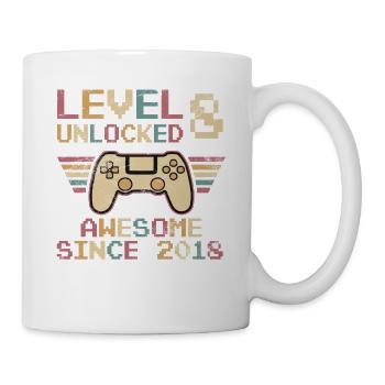 Niveau 8 Débloque 8 Anniversaire Garçon Fille - Mug blanc - blanc - Droite