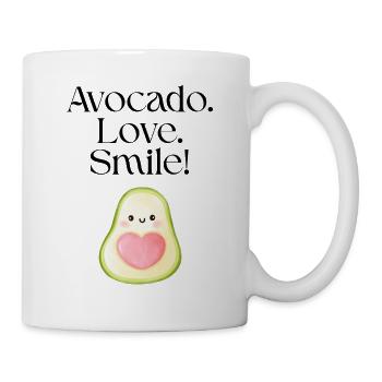 Sourire d’amour à l’avocat - Mug blanc - blanc - Droite