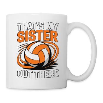 Volleyball Sister - Proud Sibling Design - Mug - white - Right