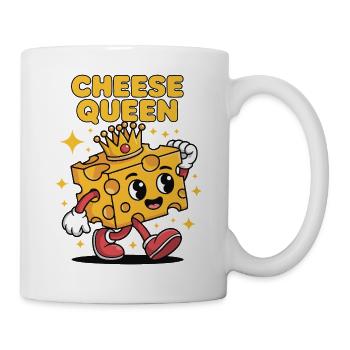Cheese Queen – Fromage à couronne - Mug blanc - blanc - Droite