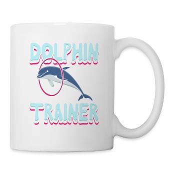 Dolphin Trainer Ocean Lover Design - Mug - white - Right