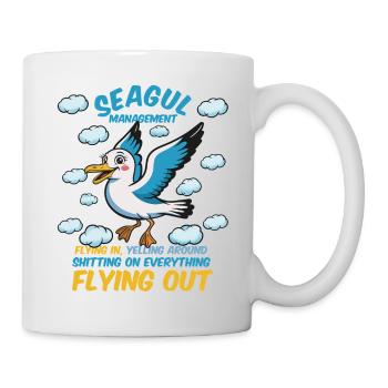 Seagull Management of Competent Colleagues - Mug - white - Right