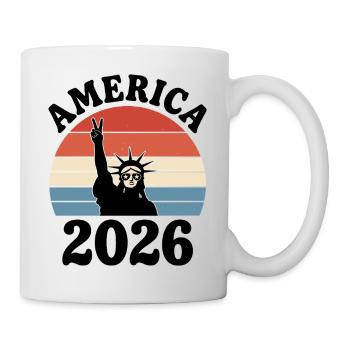 Paix de la Statue de la Liberté 2026 - Mug blanc - blanc - Droite