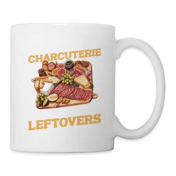 Käseplattenfleisch mit Umschlag-Lebensmitteln - Tasse - Weiß - Rechts