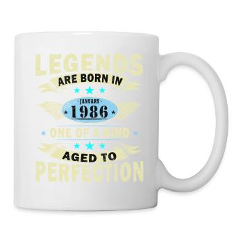 Légende du 40e anniversaire janvier 1986 - Mug blanc - blanc - Droite