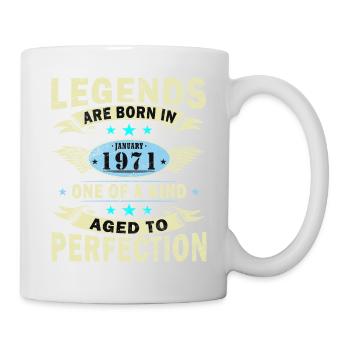 55e anniversaire Original janvier Né en 1971 - Mug blanc - blanc - Droite