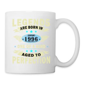 Legenden-wurden-im-Januar-1996-geboren - Tasse - Weiß - Rechts