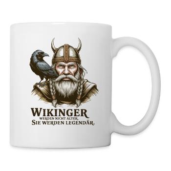 Légende viking viking marin Odin Raven Fighter - Mug blanc - blanc - Droite