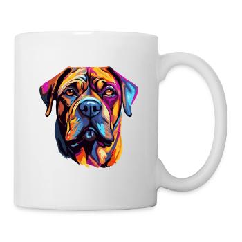 Portrait du chien kaléidoscope - Mug blanc - blanc - Droite