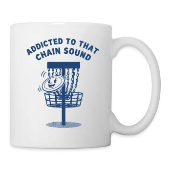 Accro à ce disque de disque volant au son de chaîne - Mug blanc - blanc - Droite