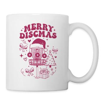 Joyeux Discmas Disc Golf Drôle Disc Basket Flying Disc - Mug blanc - blanc - Droite