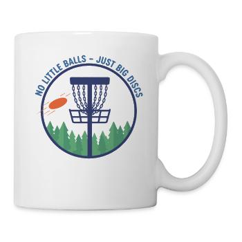 Pas de petites balles, juste de gros disques, drôle de disc golf - Mug blanc - blanc - Droite