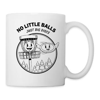 Pas de petites balles, juste de gros disques, drôle de disc golf - Mug blanc - blanc - Droite