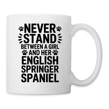Cadeau pour chien : Dictions du Springer Spaniel anglais - Mug blanc - blanc - Droite