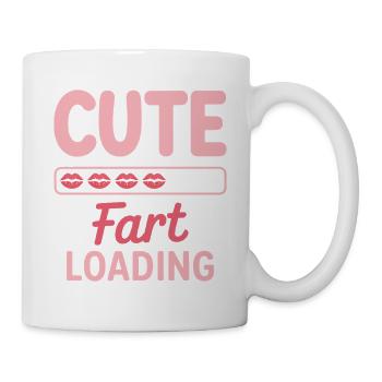 Furzen Sprüche Furz Lustiges Furzen Geschenk - Tasse - Weiß - Rechts