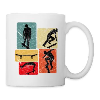Skateboard Skate Skateur Fan de skate - Mug blanc - blanc - Droite