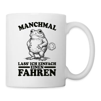 Funny Saying, Meme, Frog, Fart, Fart, Sarcasm - Mug - white - Right