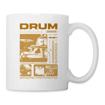 Rock-Schlagzeuger, Trommelspieler, Streetwear - Tasse - Weiß - Rechts