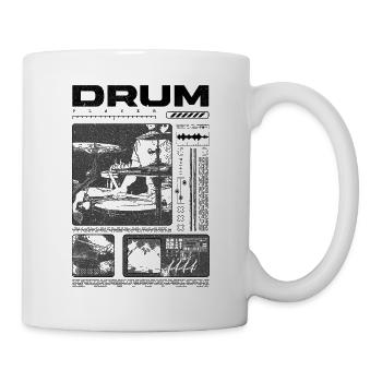 Rock-Schlagzeuger, Trommelspieler, Streetwear - Tasse - Weiß - Rechts